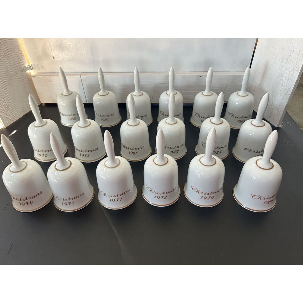 Lot Of 18 Vintage Berta Hummel Christmas Bells Collection by Schmid